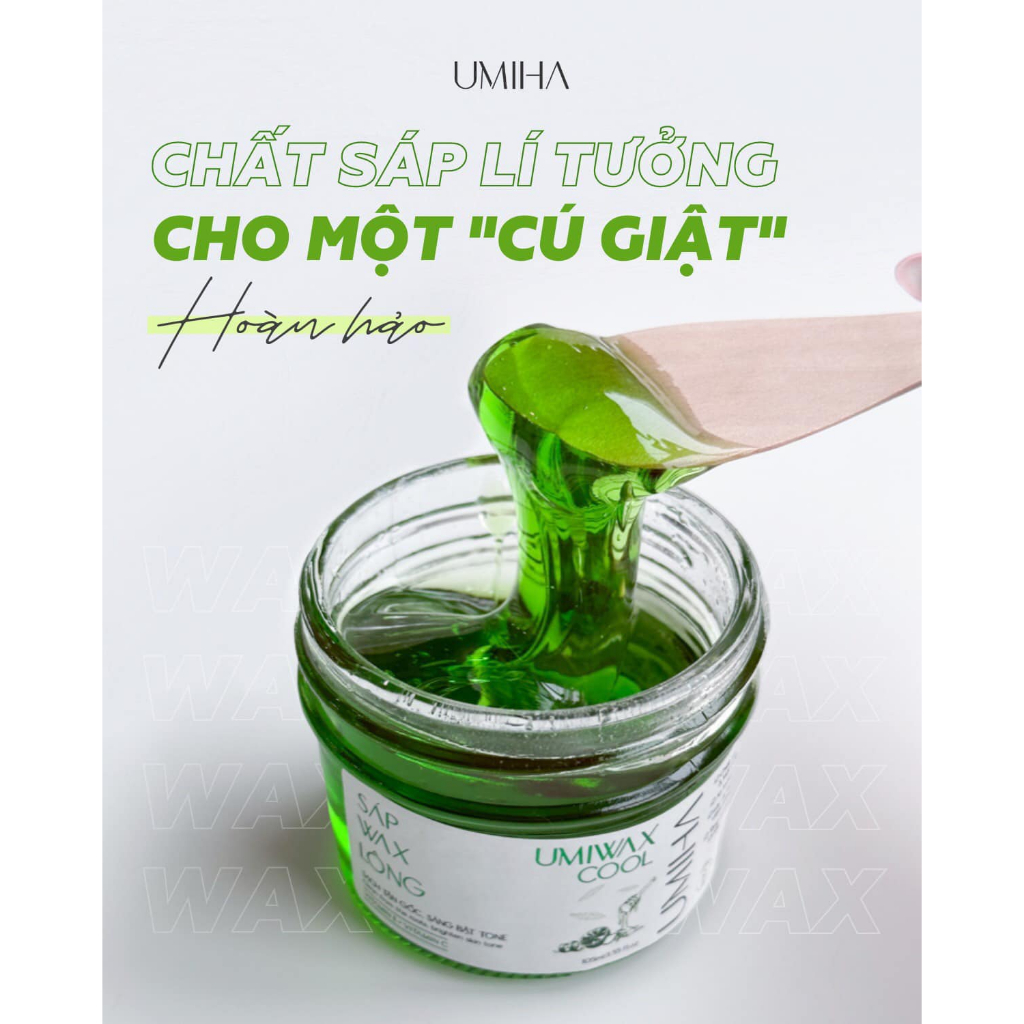 Wax lông UMIHA (105ml) - Bám dính x2 với Sáp wax lông chân tay, wax lông nách, sạch tận gốc sau 1 lần wax lông