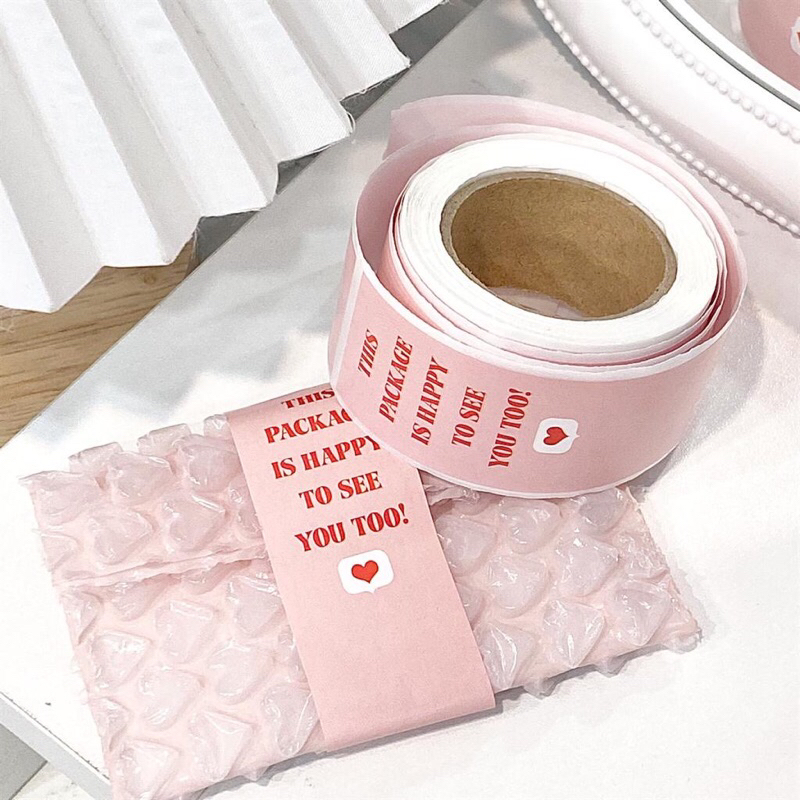 Sticker niêm phong hình chữ nhật gói hàng