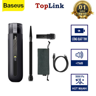 Máy Hút Bụi Cầm Tay Tích Điện Mini Không Dây Baseus A2 Car Vacuum Cleaner Lực Hút Mạnh Mẽ 5000PA Cho Gia Đình, Xe Hơi