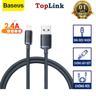 Dây Cáp Sạc Nhanh Cho IP 2.4a Baseus CAJY0001 Siêu Bền Truyền Dữ Liệu Tốc Độ Cao 480Mbps - TopLink