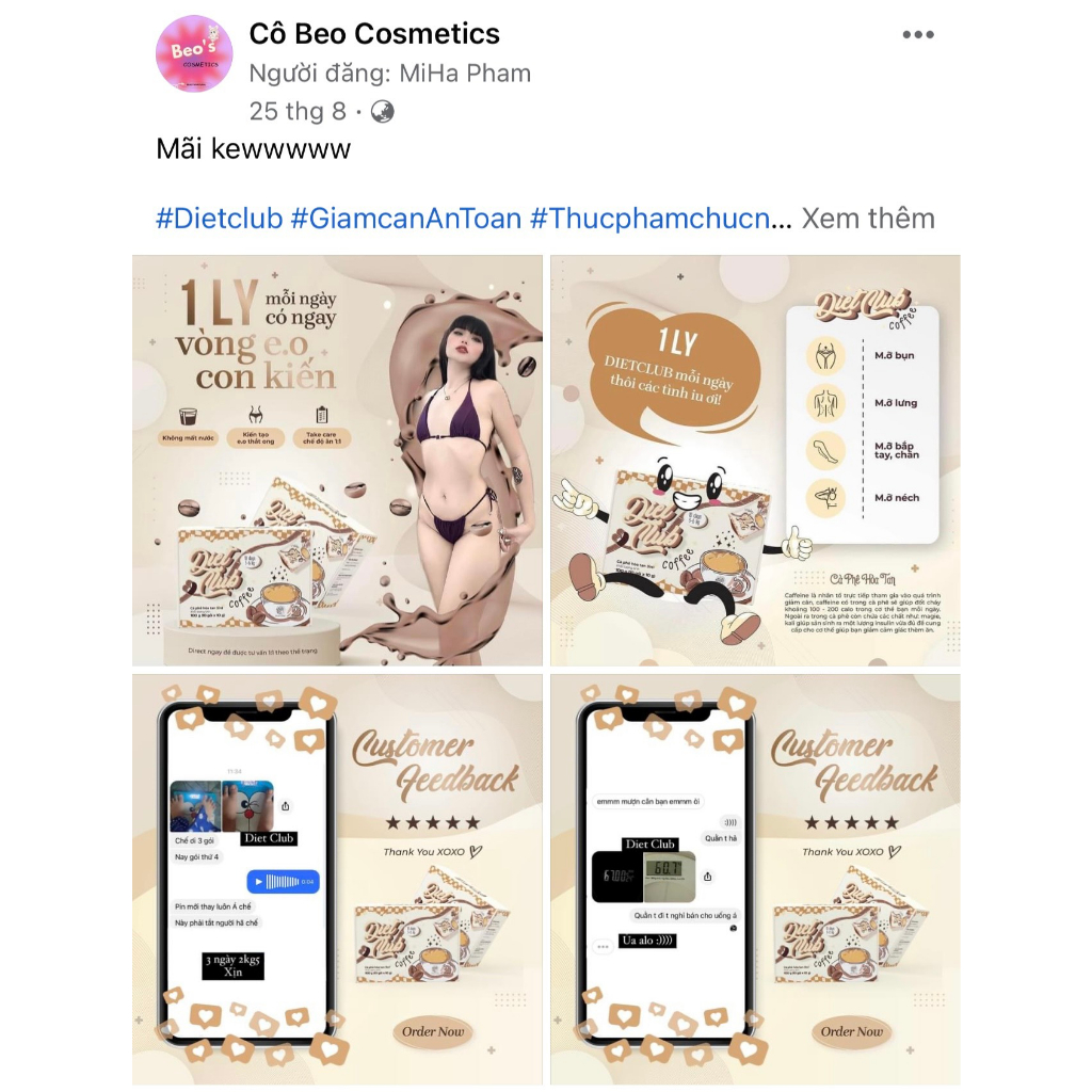 Cà Phê Giảm Cân Dietclub  - Hàng Chính Hãng
