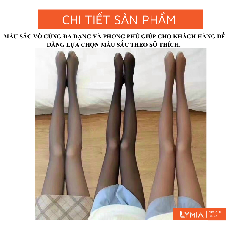 Quần tất nữ 3D LYMIA lót nỉ bông lông dày giữ nhiệt mùa đông cao cấp QT05