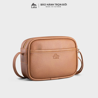 Túi đeo chéo da nữ dáng ngang Lata HN98