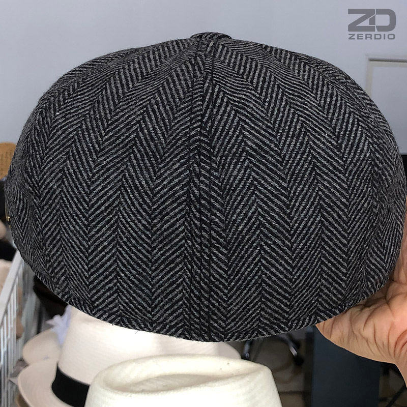 Mũ Nồi Bát Giác Gedison, Nón Bánh Tiêu Nam Phong Cách Cổ Điển Anh MN056