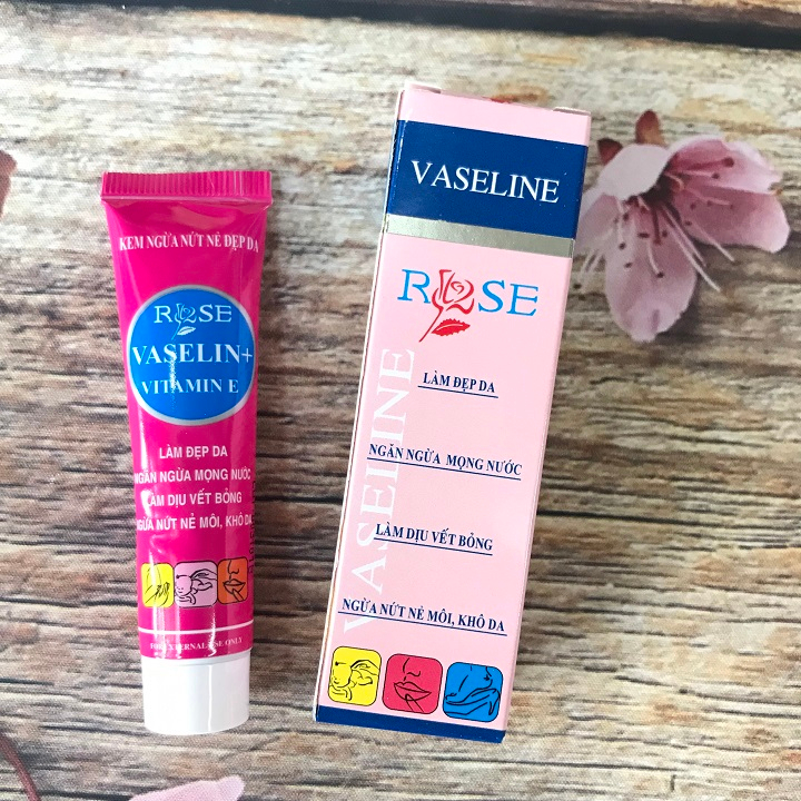 Vaseline rose-ngừa nứt nẻ môi,khô da-đẹp da-dịu vết bỏng-Tuýp 10g-Ezpharmacy