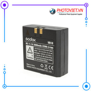 Pin li-ion battery godox vb18 for godox v850 v860 series