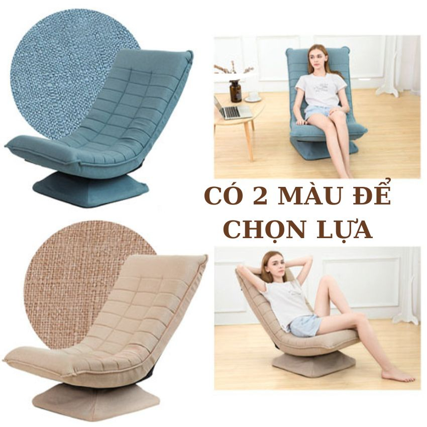 Ghế Lười Tựa Lưng Đọc Sách Thư Giãn Decor Phòng Thiết Kế Độc Đáo, Ghế Mặt Trăng Xoay 360 Decor Xinh Xắn Trẻ Trung