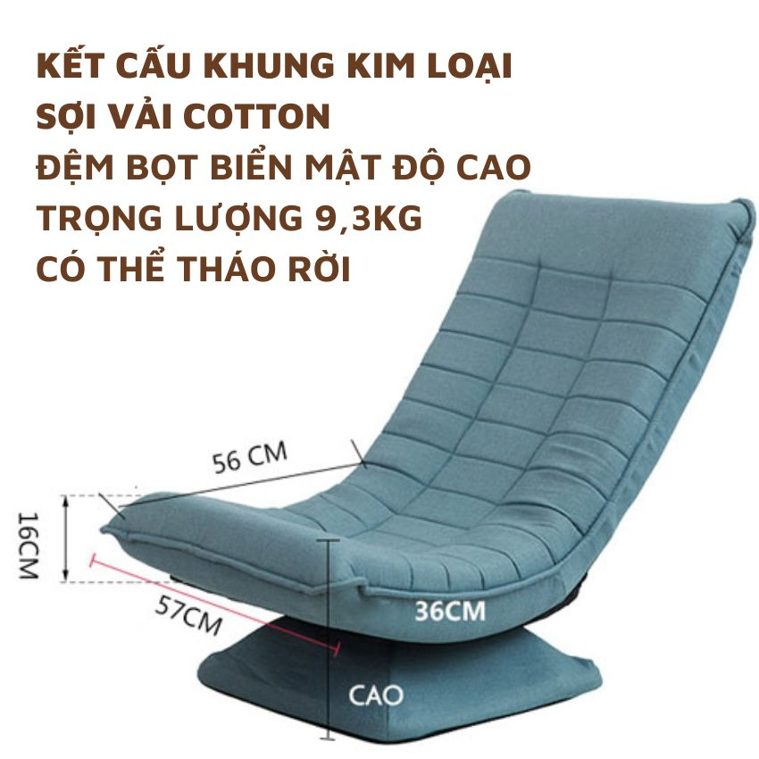 Ghế Lười Tựa Lưng Đọc Sách Thư Giãn Decor Phòng Thiết Kế Độc Đáo, Ghế Mặt Trăng Xoay 360 Decor Xinh Xắn Trẻ Trung