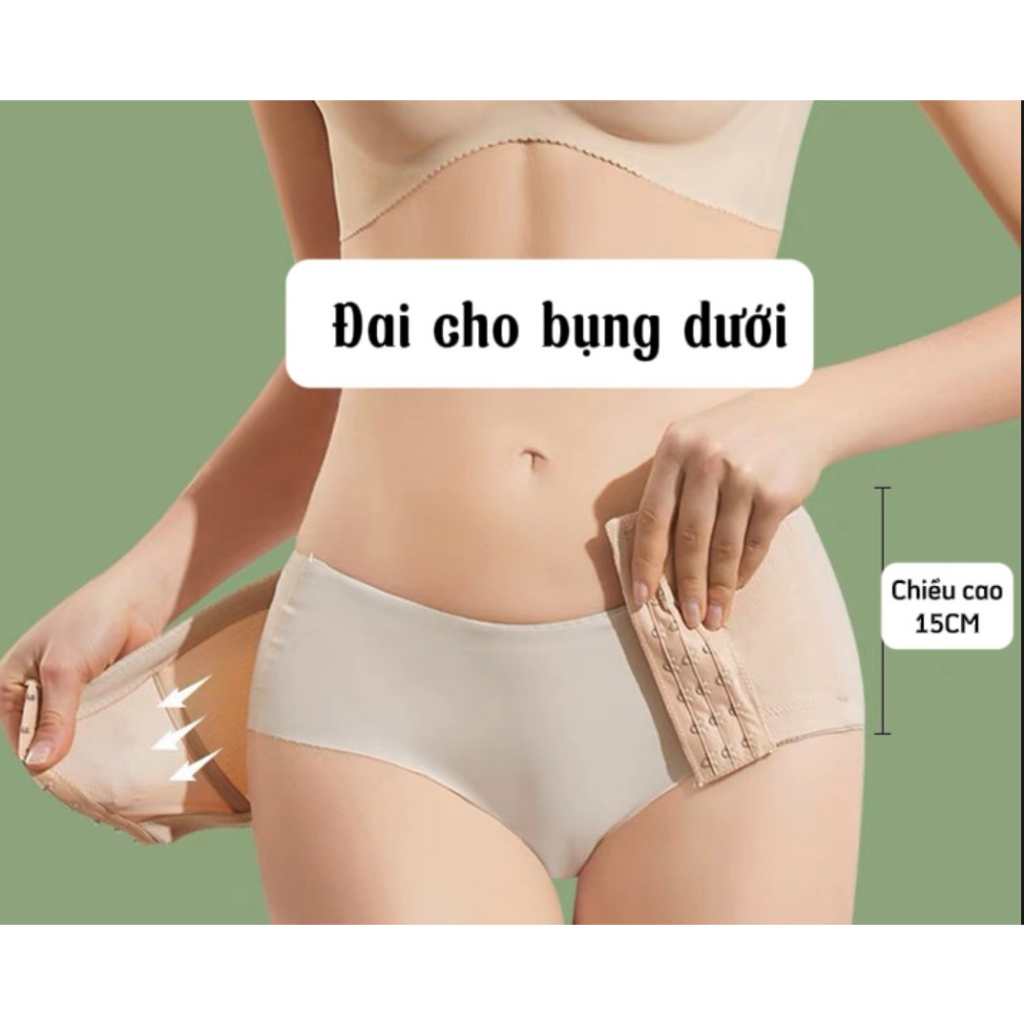 Đai nịt bụng dưới (đai ngắn 8129) đai mềm dễ chịu gen chặt vùng bụng- có 6 thanh thép dẻo định hình và hỗ trợ cột sống