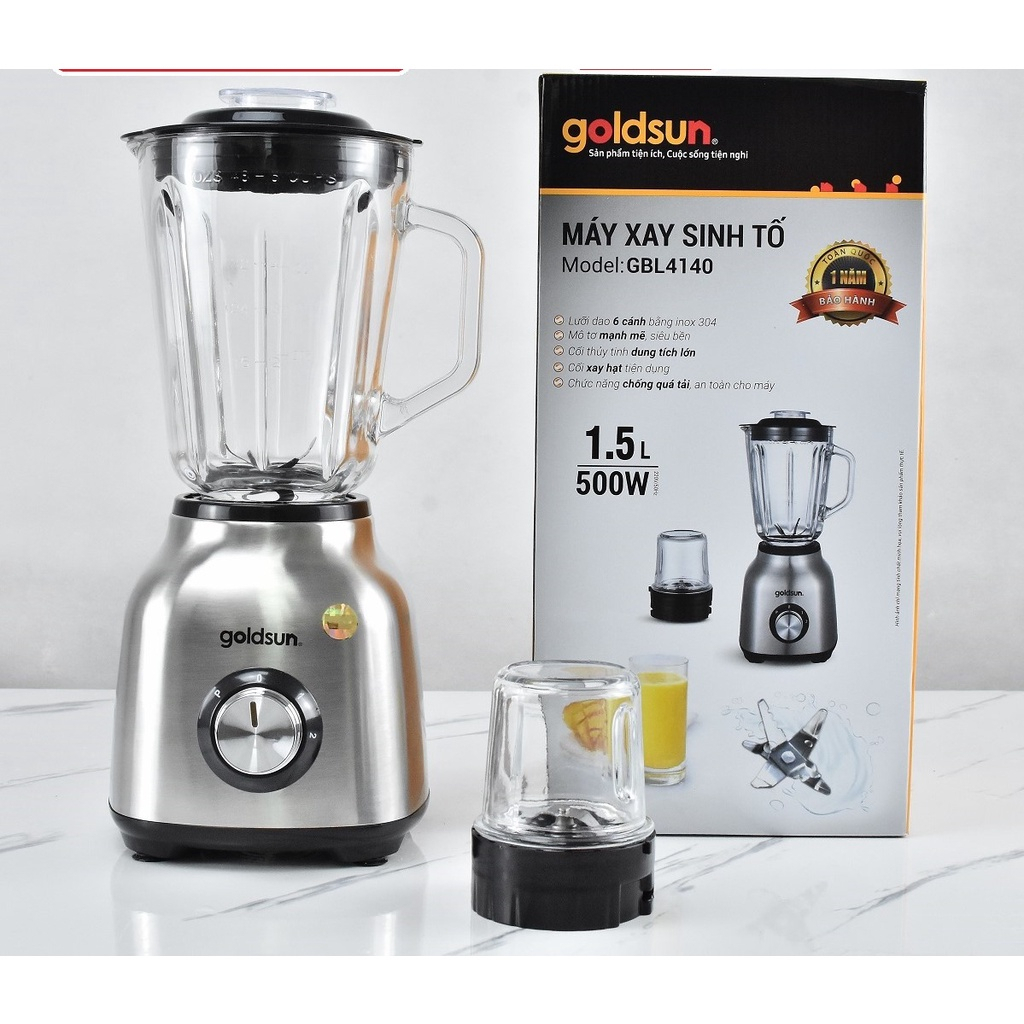Máy xay sinh tố Goldsun GBL4160, GBL4140  công nghiệp, công suất lớn, 7 chức năng lựa chọn, bảo hành 12 tháng