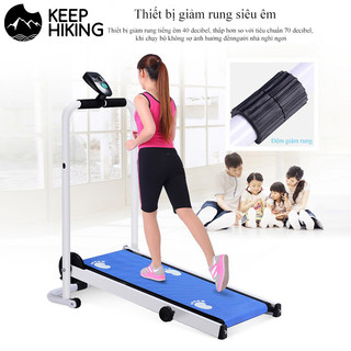 Máy chạy bộ gia đình loại nhỏ Máy chạy chống xóc êm, yên tĩnh, Thiết bị chạy bộ tập GYM SP37BL  máy chạy bộ đa chức năng