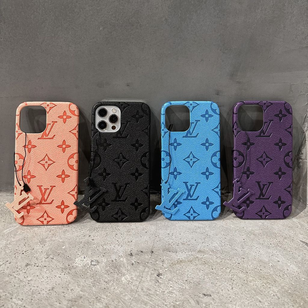 Ốp Lưng Iphone Da L.V Kèm Tag