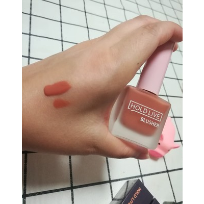 Má hồng dạng kem Hold Live Fruit Juice Blusher, óng ánh tự nhiên, bền màu không thấm nước