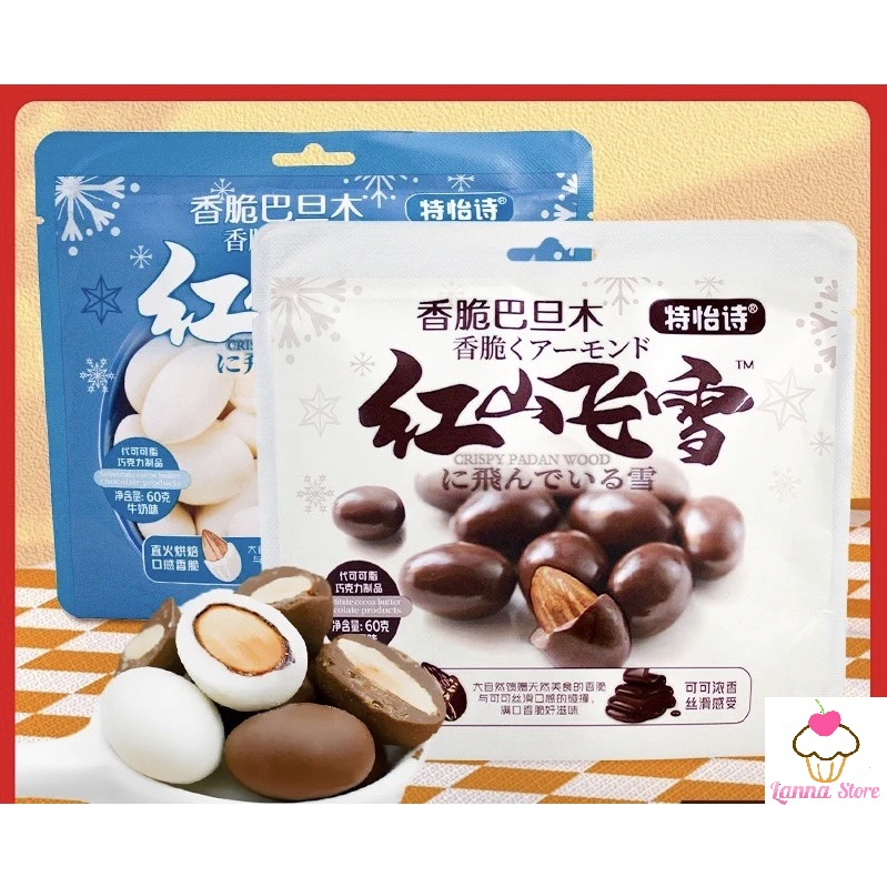 Socola bọc dâu tây sấy lạnh gói 60gram