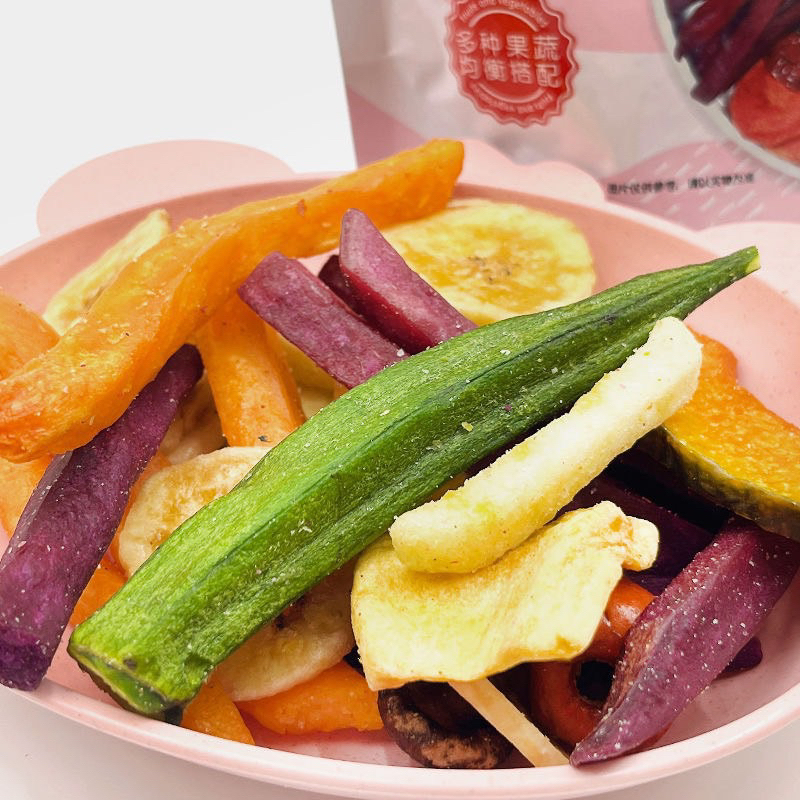 Trái cây rau củ sấy thập cẩm nguyên miếng giòn thơm ngon, hàng xuất khẩu - Gói 250gr