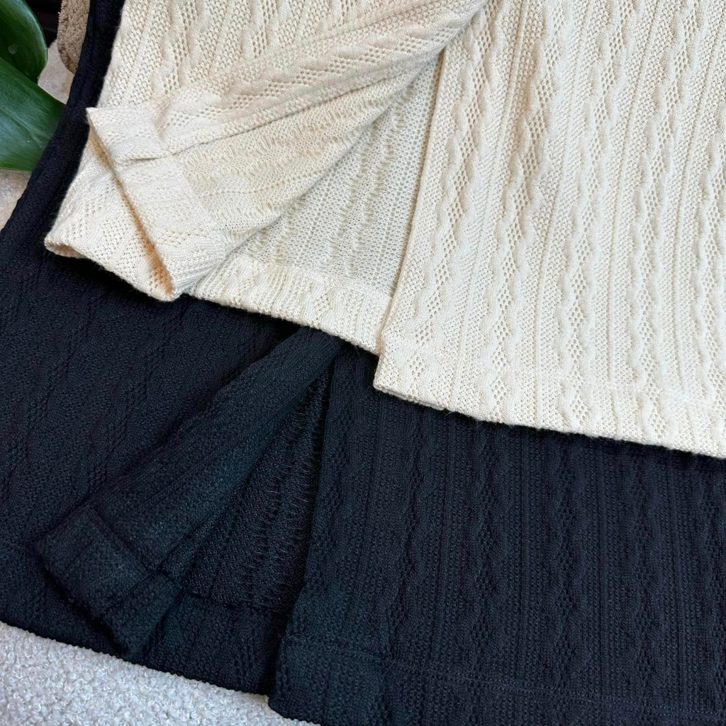 Chân váy len dài suông