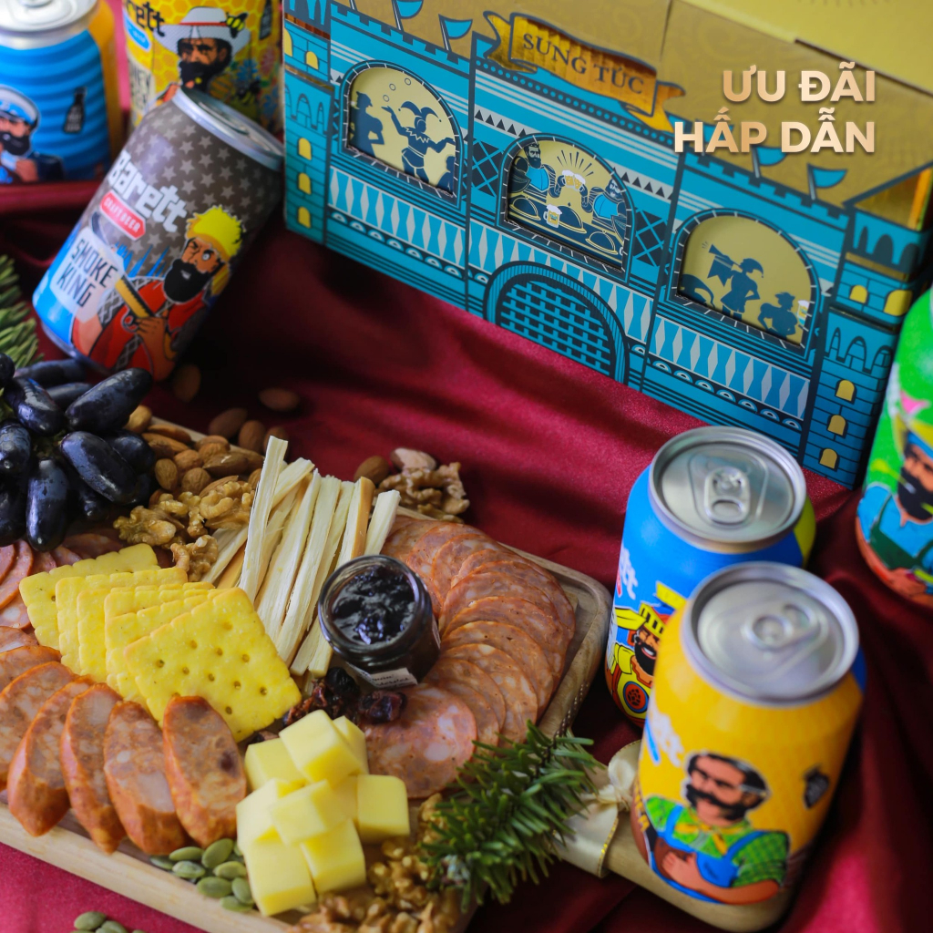 Combo 2 thùng bia thủ công BARETT mix 6 vị