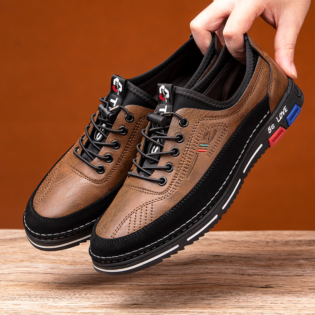 Giày lười nam chất liệu da cao cấp thời trang đẹp phong cách thể thao bảo hành 1 năm NG48 TIMAN