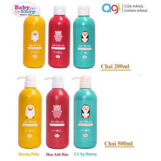 Sữa tắm gội 2 in 1 cho bé AGI 200 500ml  Chính hãng, date 2026