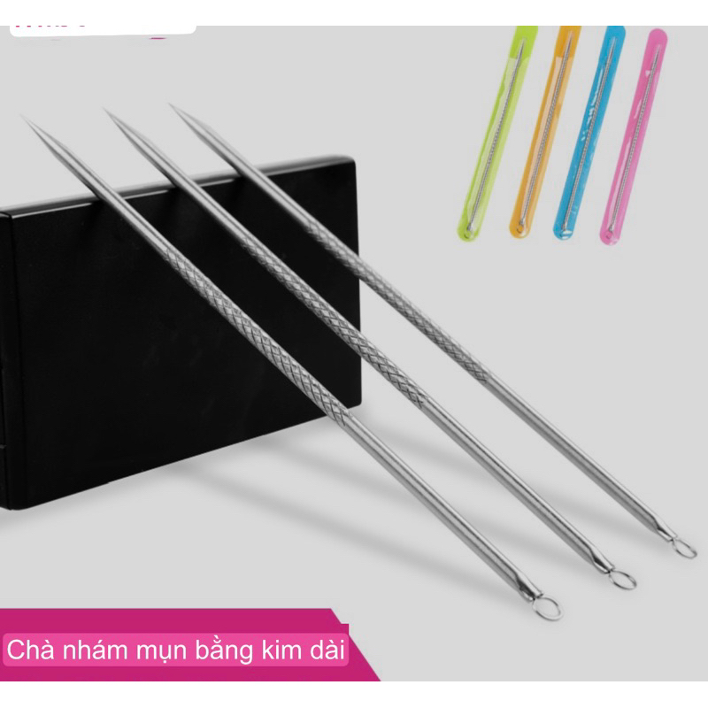 Que lặn mụn inox 12cm cao cấp