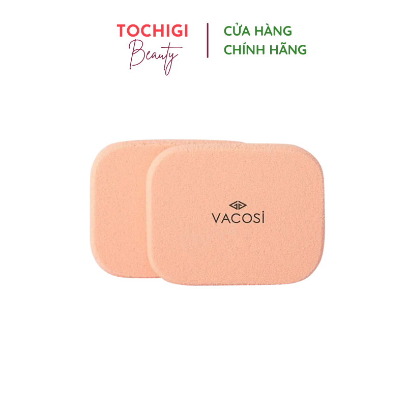 Bông Phấn Ướt VACOSI Nhỏ Tròn Vuông