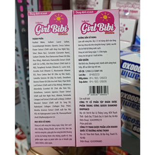 Girl bibi - dung dịch vệ sinh dành cho bé gái từ 1 trở lên