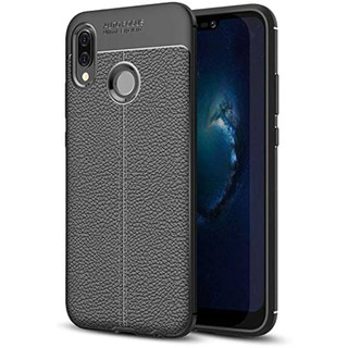 Ốp lưng dẻo Huawei Nova 3i/ nova 2i vân da đen chống trơn trượt, silicon dẻo bảo vệ camera