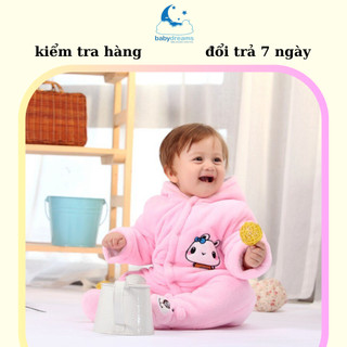 Bộ ủ body bông liền tất dày dặn cho bé 0-12 tháng Baby Dreams