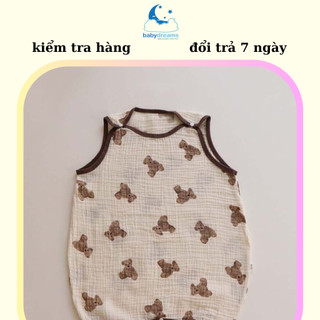 Túi Ngủ Xô Muslin Giữ ấm bụng cho bé Baby Dreams