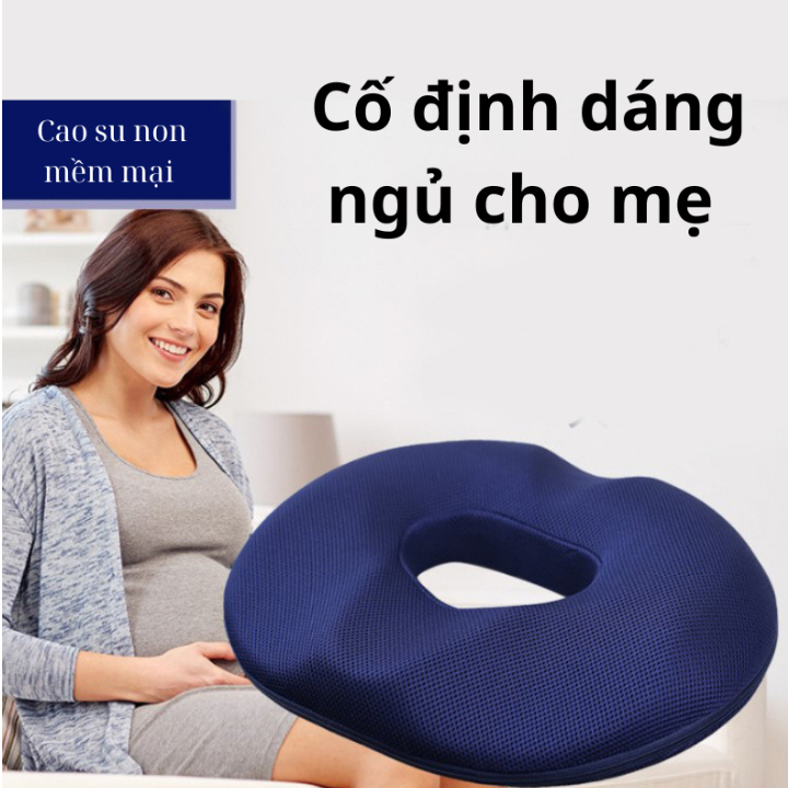 Gối lót ghế ngồi y tế chống trĩ CECILA, Chất liệu cao su non giảm ê mỏi mông cho dân văn phòng, bà bầu, người bệnh trĩ.