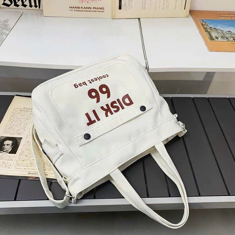 Túi Đeo Chéo Nam Nữ Phong Cách Hàn Quốc Vải Canvas Xịn Xò