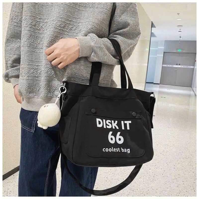 Túi Đeo Chéo Nam Nữ Phong Cách Hàn Quốc Vải Canvas Xịn Xò