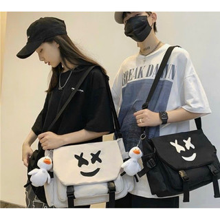 Túi đeo chéo nam nữ phong cách hàn quốc vải canvas xịn xò