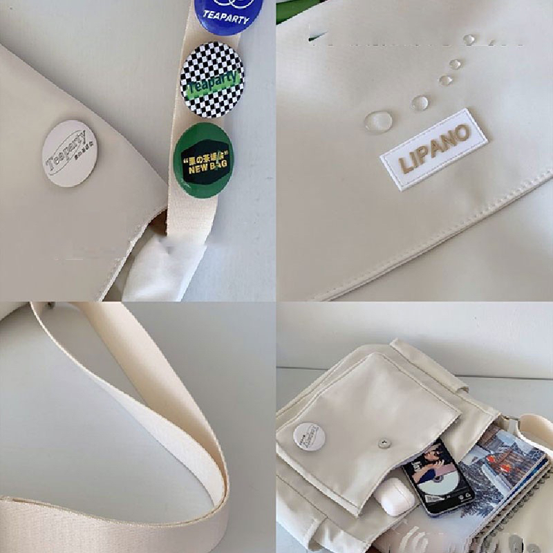 Túi Đeo Chéo Nam Nữ Phong Cách Hàn Quốc Vải Canvas Xịn Xò