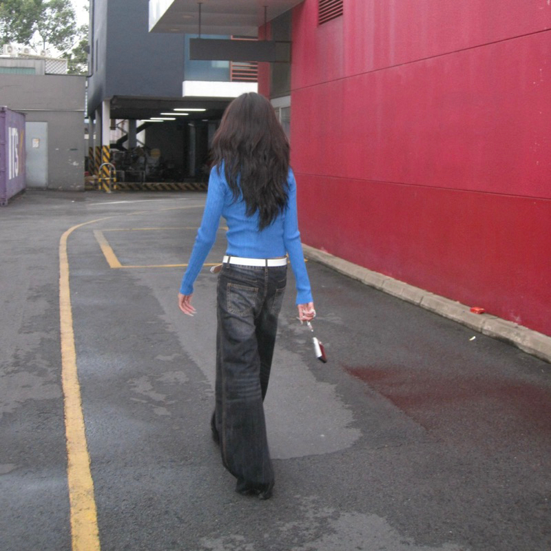 Áo cardigan xanh biển hở