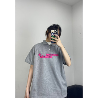 ÁO POLO XÁM CHỮ HỒNG ACCRUE C76 LUMIHOUSE