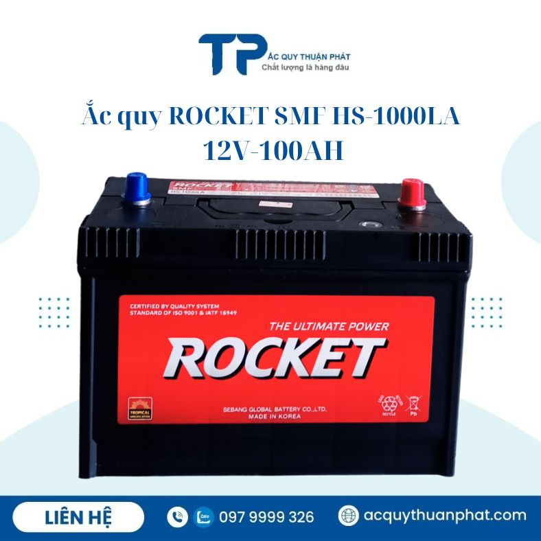 Bình ắc quy Rocket Hs-1000La 12V-100ah