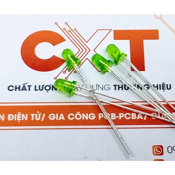 Led 3mm đỏ xanh vàng dài 28mm