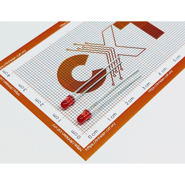 Led 3mm đỏ xanh vàng dài 28mm