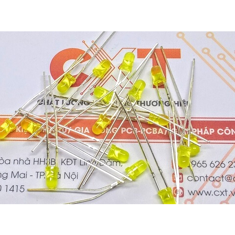 Led 3mm đỏ xanh vàng dài 28mm