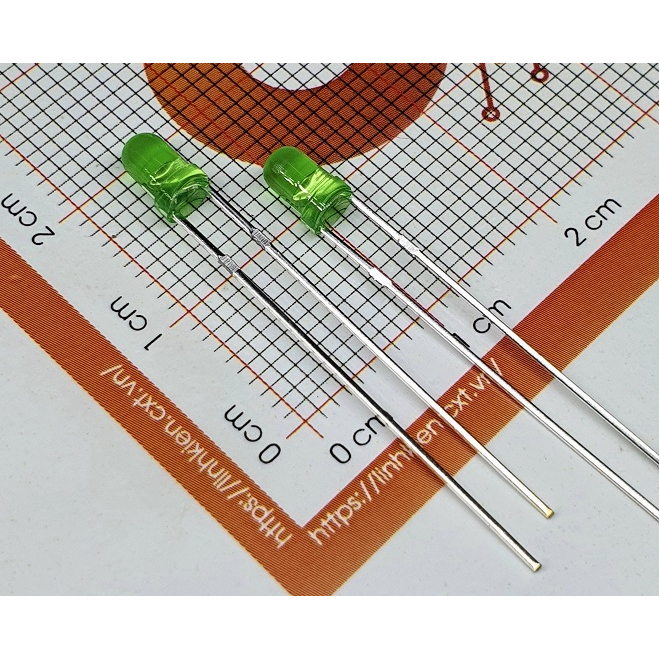 Led 3mm đỏ xanh vàng dài 28mm