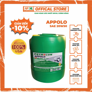 Dầu động cơ Petro Appolo 20W50 can 18l - PETROLUB