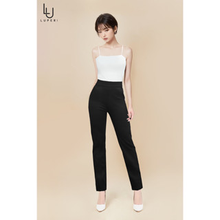 Quần Legging Nữ Trơn Luperi LP551 Cạp Cao Nâng Mông Chất Liệu Vải Umi Co Giãn Thoải Mái Không Bai Không Xù
