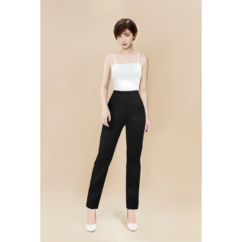 Quần Legging Nữ Trơn Luperi LP551 Cạp Cao Nâng Mông Chất Liệu Vải Umi Co Giãn Thoải Mái Không Bai Không Xù