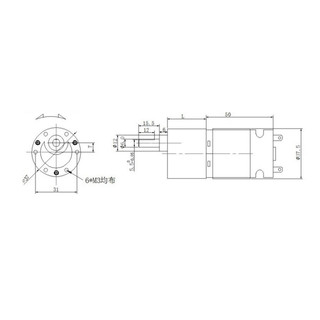 Động cơ giảm tốc JGB37 545 DC12-24V nhiều tốc độ