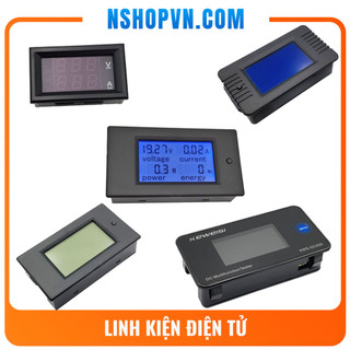 Đồng hồ đo dòng, áp, công suất, mức năng lượng dc 10a | 20a | 50a | 100a