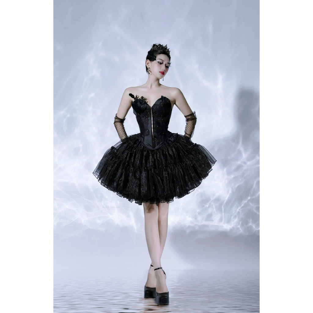 ⚡Nhiều mẫu⚡ CHÂN VÁY xòe tùng phồng màu đen chụp concept, đa dạng kích thước và độ bồng có may tùy chỉnh theo yêu cầu