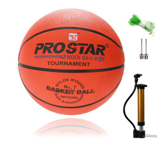 [Ship 1 giờ] Quả bóng rổ chính hãng ProStar tiêu chuẩn thi đấu 5,6,7 + tặng bơm, kim và lưới