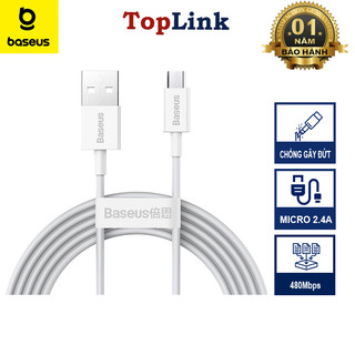 Cáp Sạc Baseus Superior Micro Usb DÀNH CHO Smartphone Android Sạc Nhanh 2a Chuyển Dữ Liệu 480MBPS - Toplink