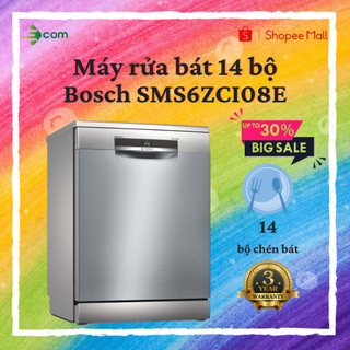 Máy Rửa Chén Độc Lập BOSCH SMS6ZCI08E Serie 6 Hàng Chính Hãng Nhập Khẩu Đức